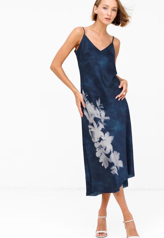 Go Silk Slip Dress - Bluebird