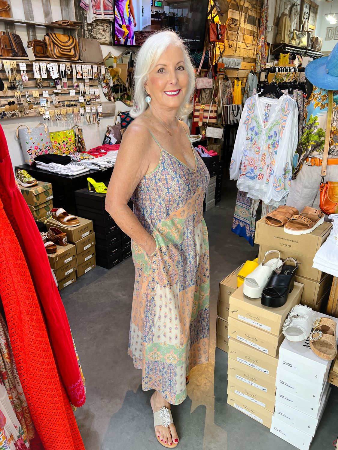 Go Silk Slip Dress - Pastel Dreams