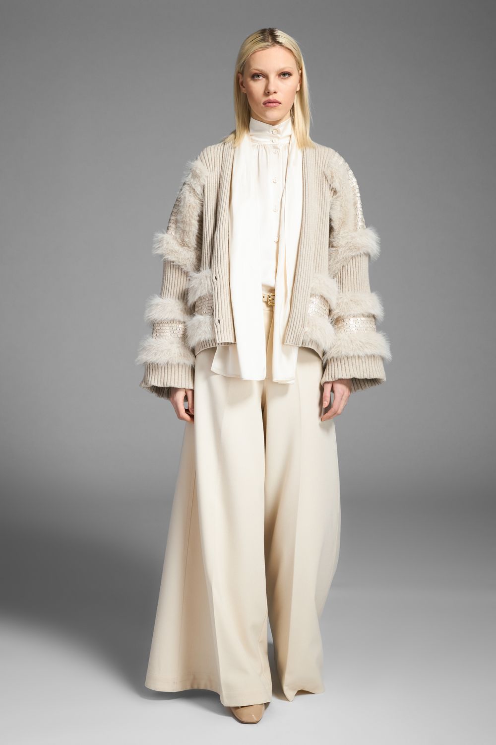 Tricot Chic Fur Cardigan S150