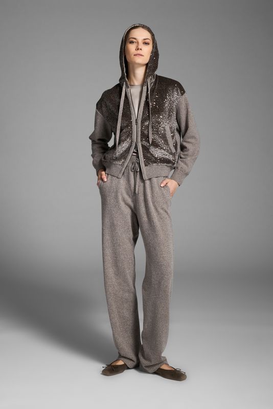 Tricot Chic Sequined Hoodie