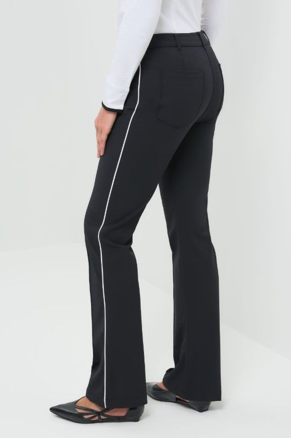 Anatomie Winny Stripe Performance Twill Bootcut Pant