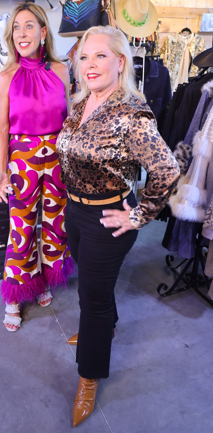 Go Silk Jaguar Blouse