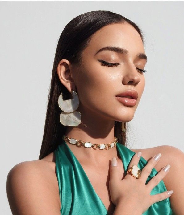 Cristina Sabatini Icon Party White Earrings Cristina Sabatini Icon Party White Earrings