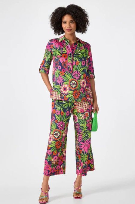 Trina Turk Estella 2 Cropped Pant 2505501PS1 Trina Turk Estella 2 Cropped Pant 2505501PS1