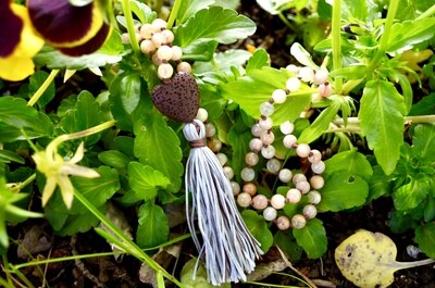 Intuition ~ Brown Hearted Buddha Mala