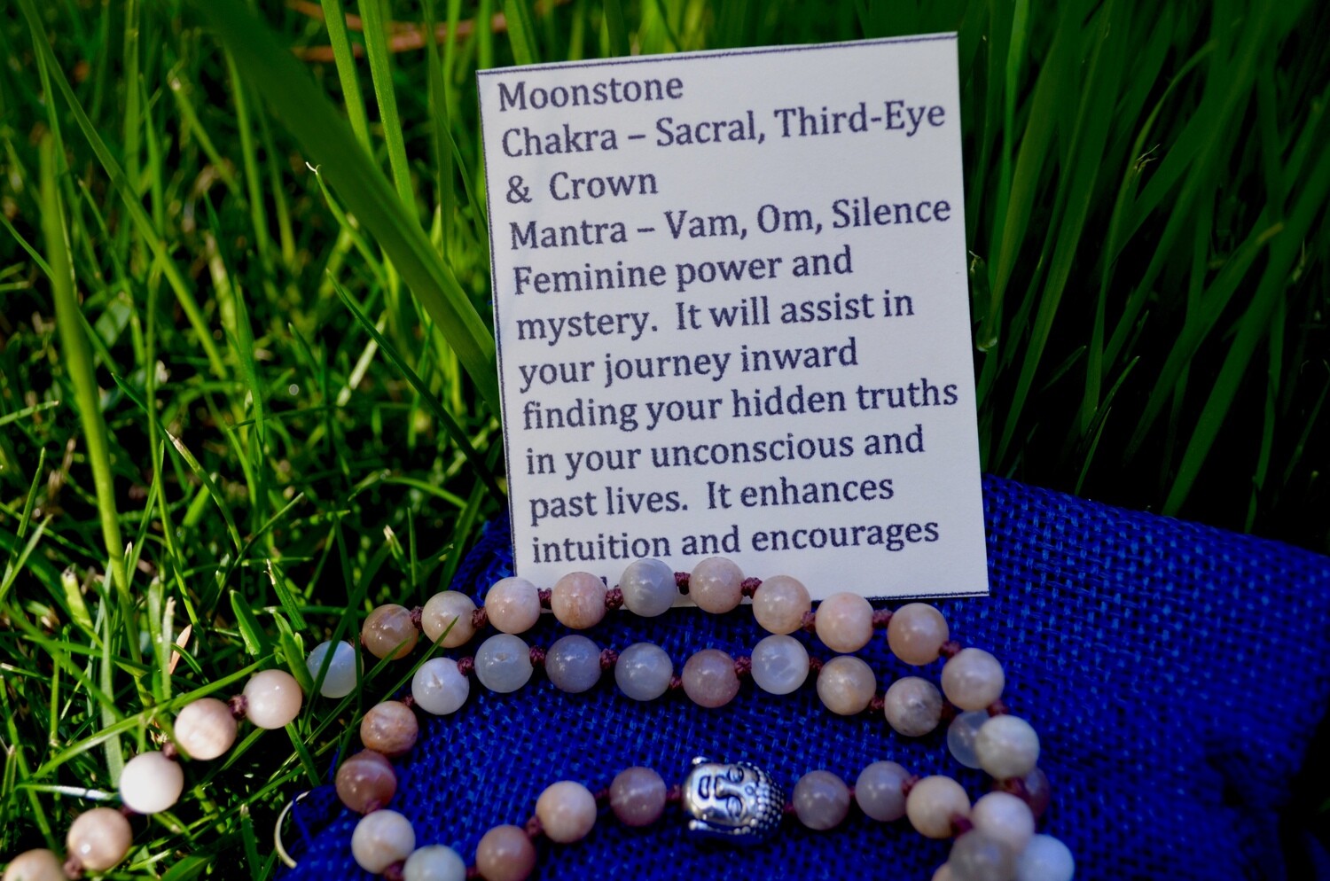 Intuition ~ Brown Hearted Buddha Mala