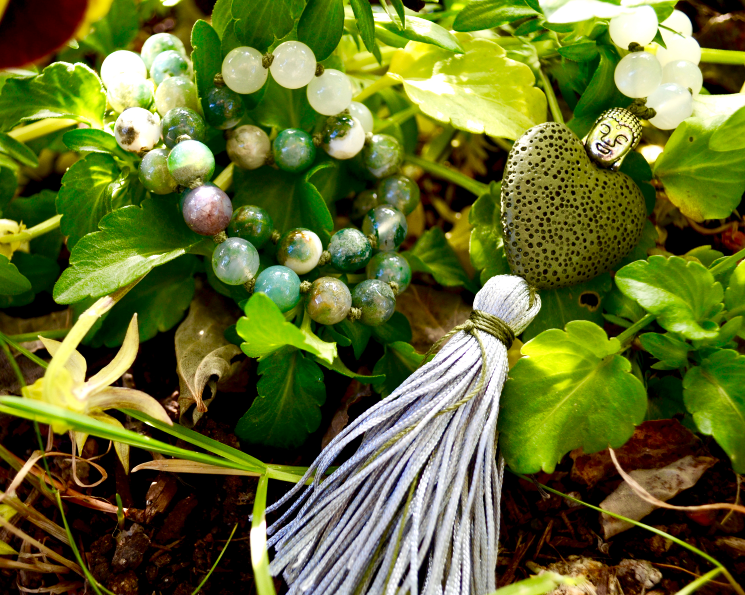 Love &amp; Gratitude ~ The Green Hearted Buddha Mala