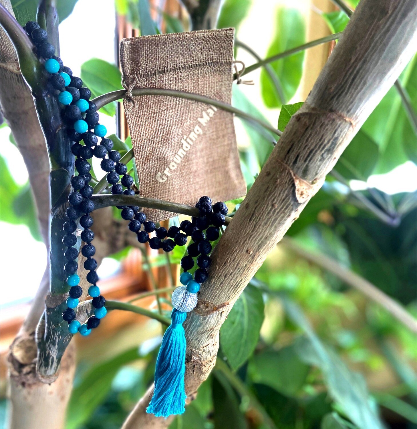 Grounding ~ Flow with Calmness Lava Rock Mala