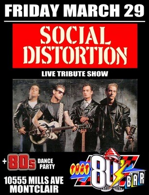 March 29th Social Distortion Live Tribute Show!