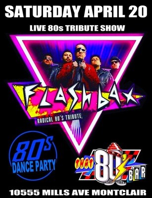 April 20th The Flashbax Live Show!