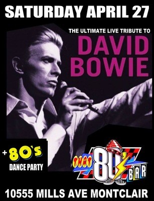 April 27th David Bowie Live Tribute Show!