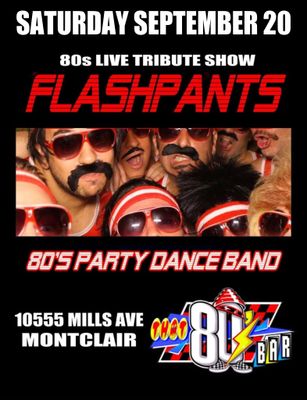 Sept 20th FLASHPANTS -Live- Tribute Show!