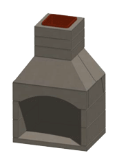 STONE AGE MFG - 36” Contractor Series Fireplace Kit, Opening Type: Arched, Firebox Back: Solid