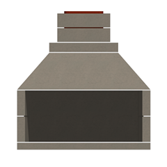 STONE AGE MFG - 48” Patio Series Fireplace Kit