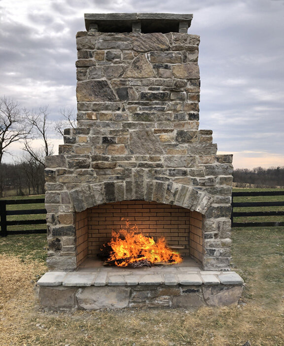 STONE AGE MFG - 72” New Age Fireplace Kit