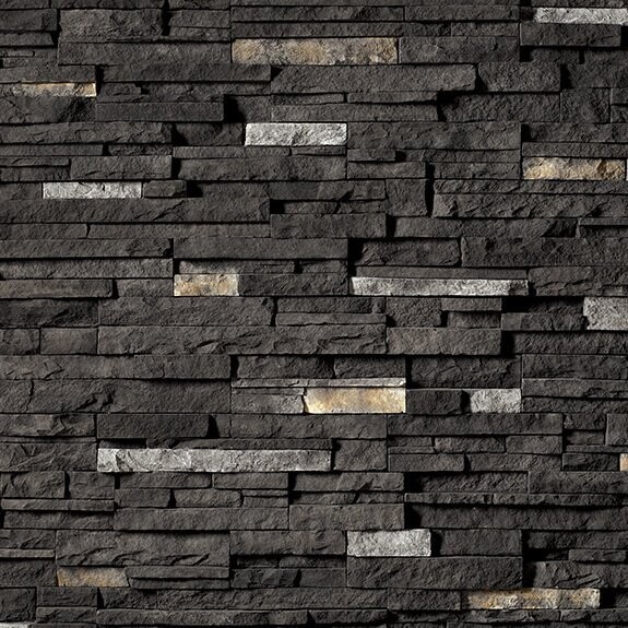 CULTURED - Pro Fit Alpine Ledgestone - Black Rundle