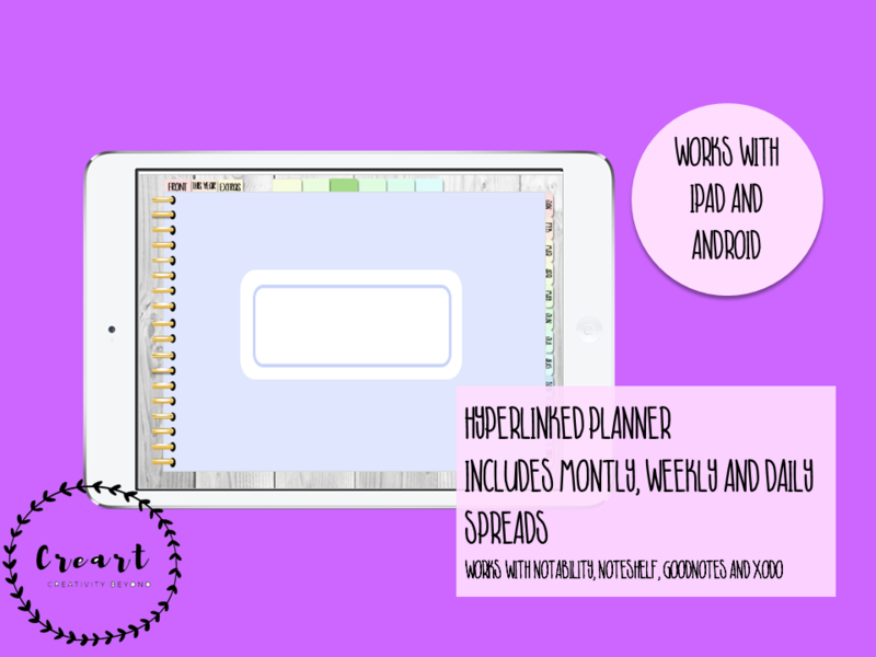 DIGITAL PLANNER 2020 GOODNOTES NOTESHELF NOTABILITY LINKED WEEKLY DAILY