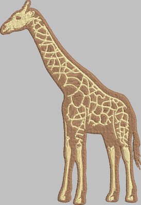 Giraffe Embroidery Design