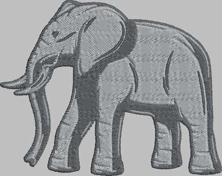 Elephant Embroidery Design