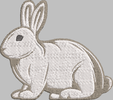 Rabbit Embroidery Design