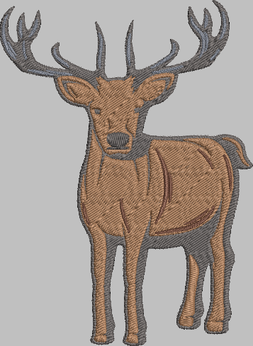 Deer Embroidery Design