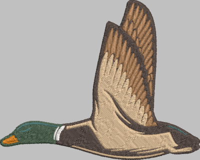Mallard Duck Embroidery Design
