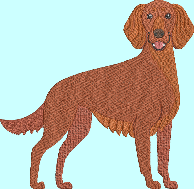 Irish Setter Embroidery Design  L