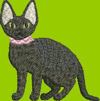 Devon Rex Cat Embroidery Design