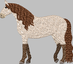 Andalucian Horse Embroidery Design