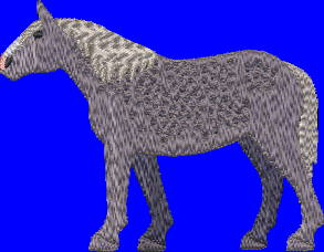 Percheron Horse Embroidery Design