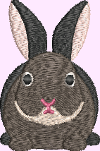 Belgian Hare Embroidery Design