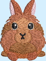 Lionhead Rabbit Embroidery Design