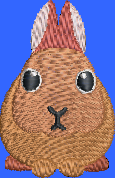 Neatherland Dwarf Rabbit Embroidery Design