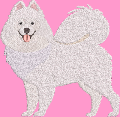 Samoyed Embroidery Design