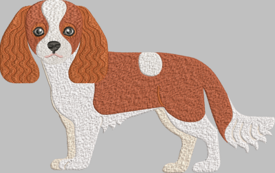 King Charles Spaniel Embroidery Design