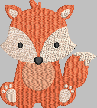 Fox Embroidery Design