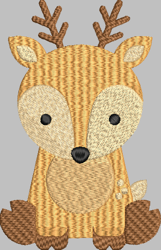 Deer Embroidery Design