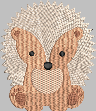 Hedgehog Embroidery Design