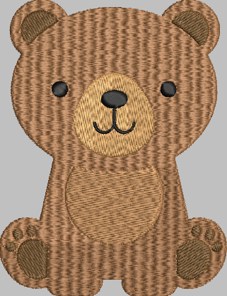 Bear Embroidery Design
