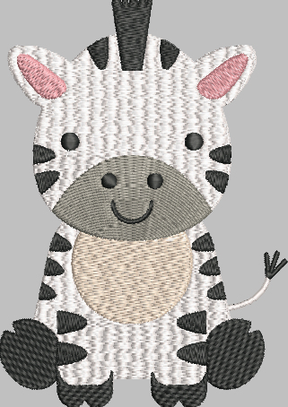 Zebra Embroidery Design