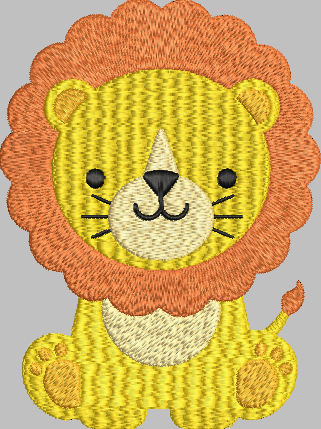 Lion Embroidery Design