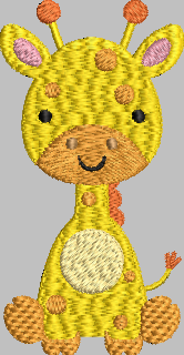 Giraffe Embroidery Design