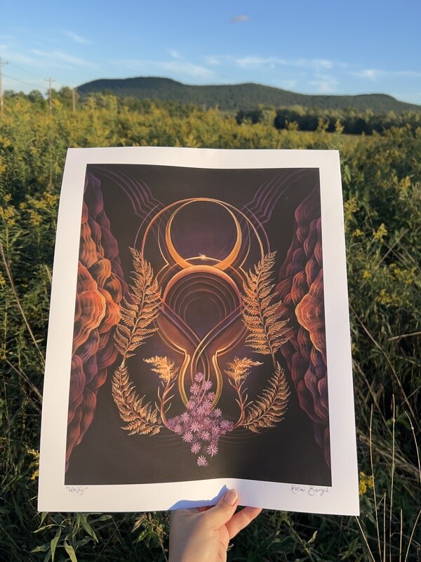 Unify Hand Embellished Print