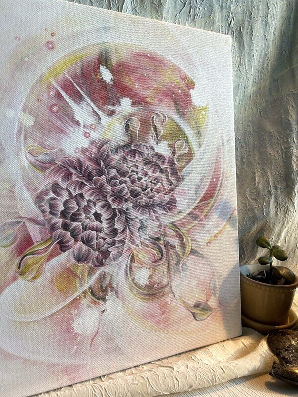 Floating Through the Sugary Depths of Your Creamy Bliss :CANVAS PRINT: