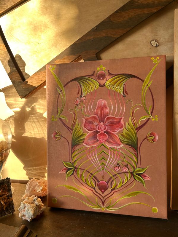 Mocha Mousse Original Painting