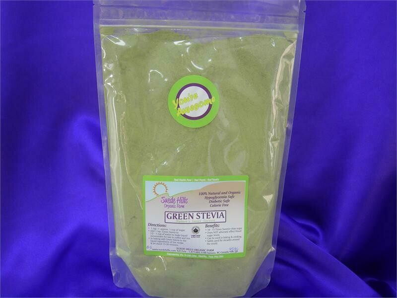 Organic Green Leaf Stevia Powder 454g (1 lb)