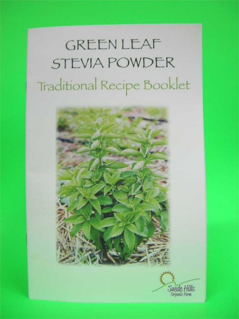 Green Leaf Stevia Powder Traditional Recipe Book Hard Copy