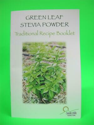 Green Leaf Stevia Powder Traditional Recipe Book    Hard Copy