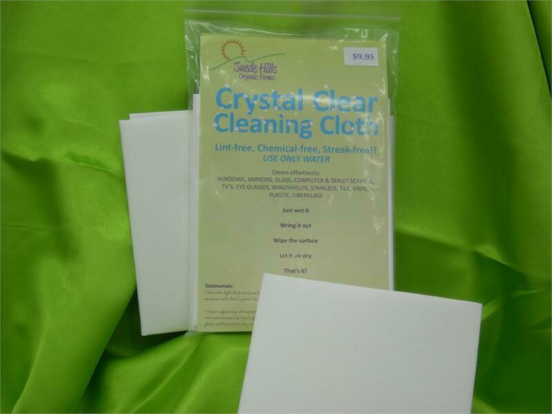 Crystal Clear Cleaning Cloths, chemical-free