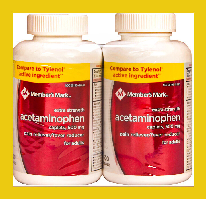 500mg Extra Strength Acetaminophen (600 ct., 2 pk.)